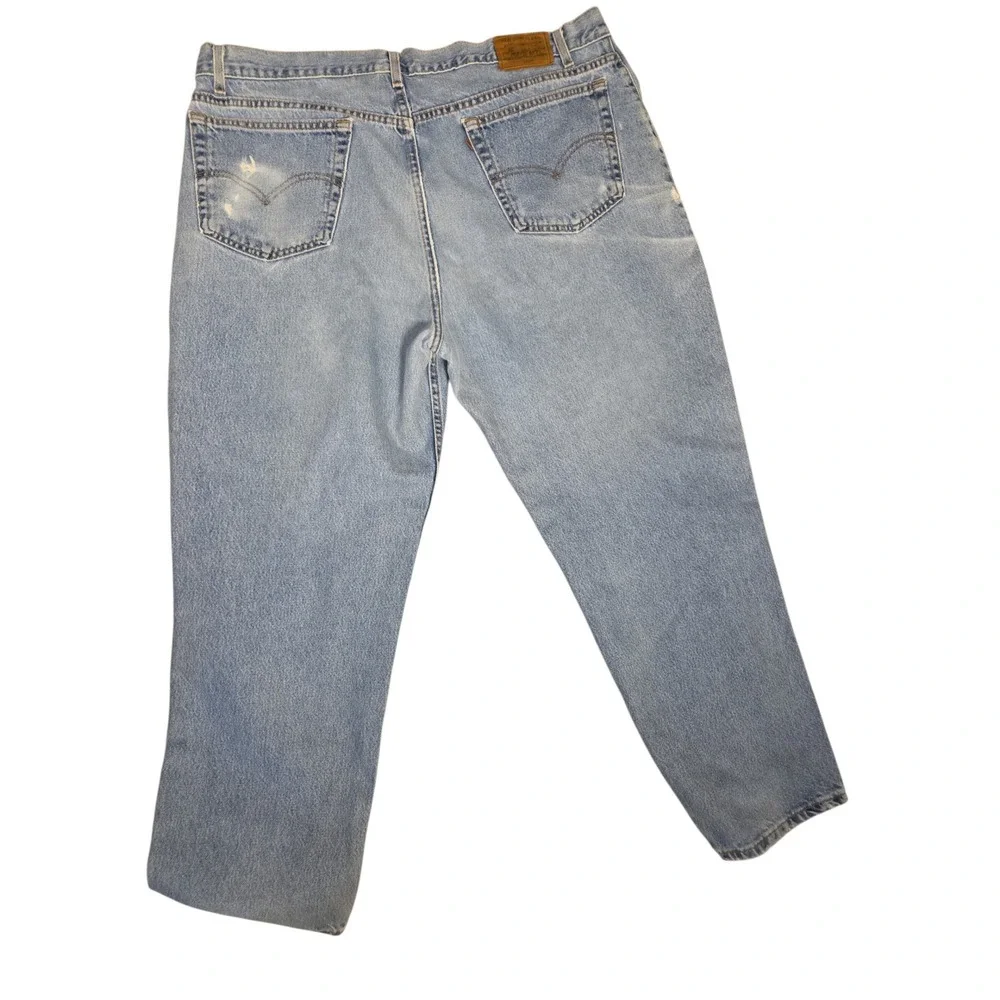 Levis 545 Loose Fit Jeans Mens 44x30 Light Wash Denim Vintage Made in USA